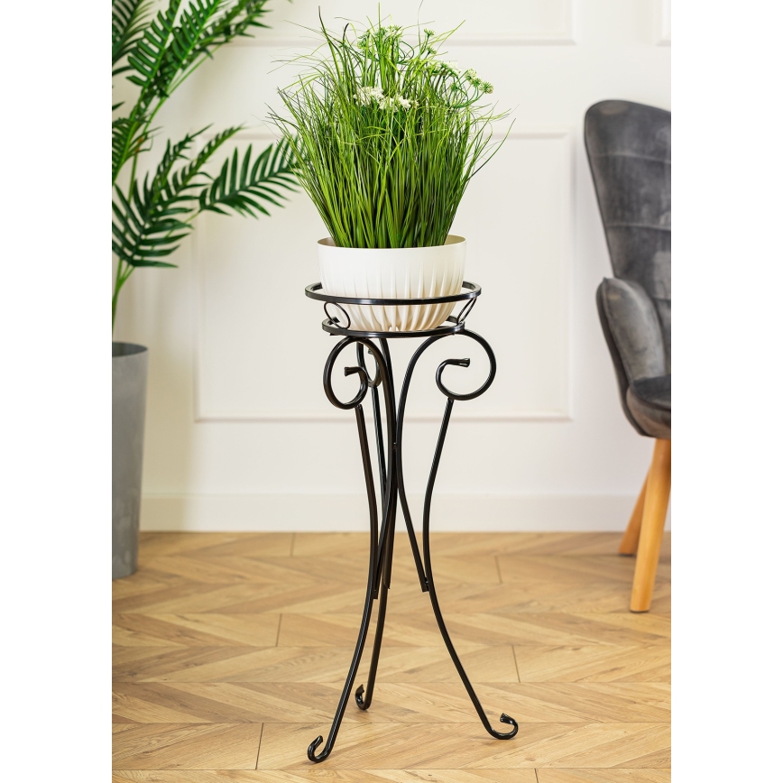 Stalak za cvijeće 74x34 cm crna