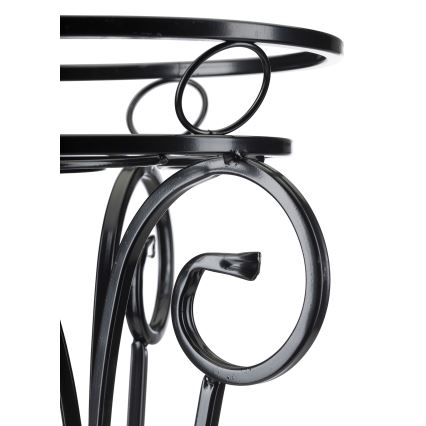 Stalak za cvijeće 74x34 cm crna