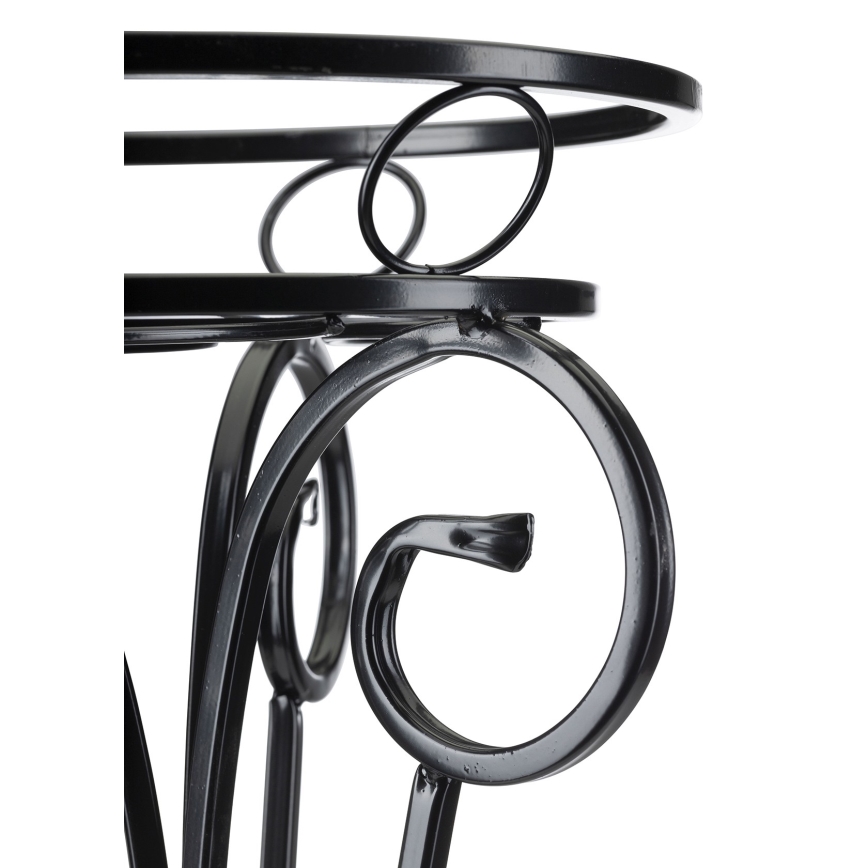 Stalak za cvijeće 74x34 cm crna