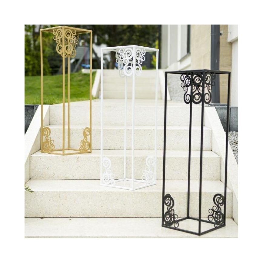 Stalak za cvijeće 80x24 cm crna