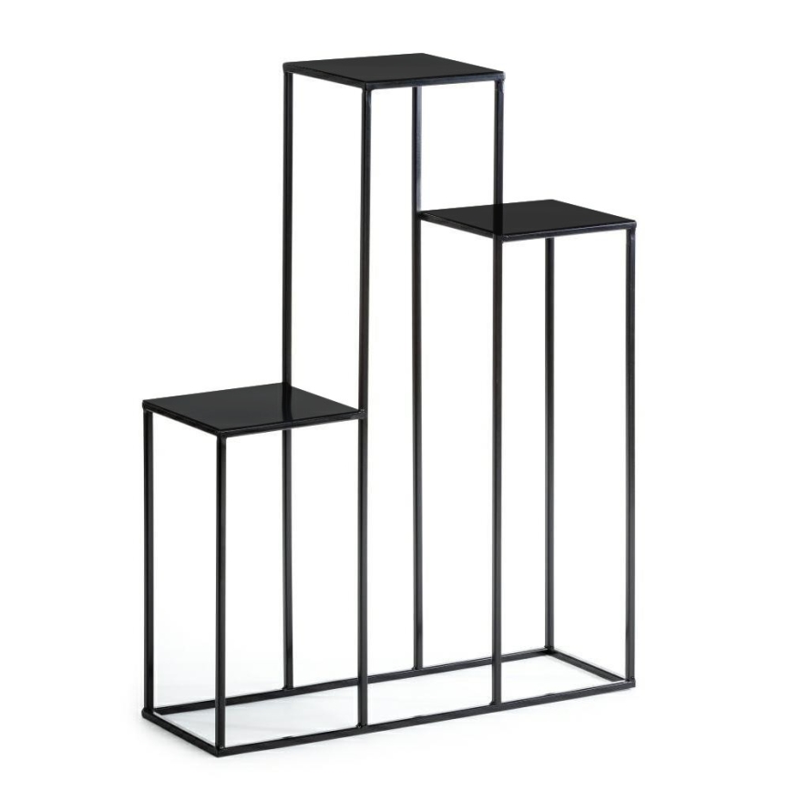 Stalak za cvijeće 80x60 cm crne boje