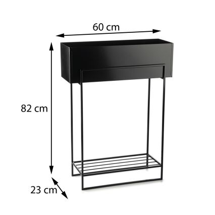 Stalak za cvijeće 82x60 cm crna