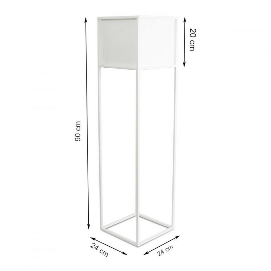 Stalak za cvijeće 90x24 cm bijela