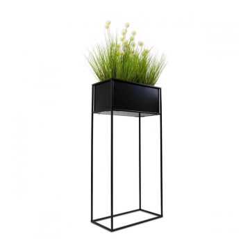 Stalak za cvijeće 90x44 cm crne boje