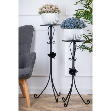 Stalak za cvijeće 95x39 cm crna