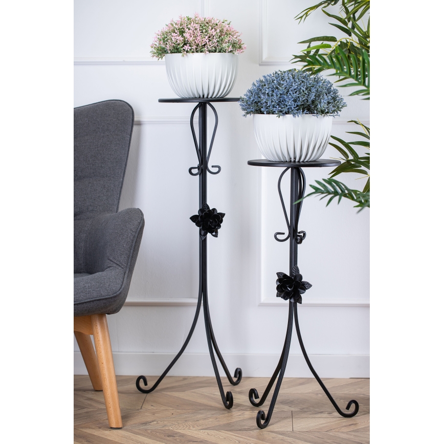 Stalak za cvijeće 95x39 cm crna