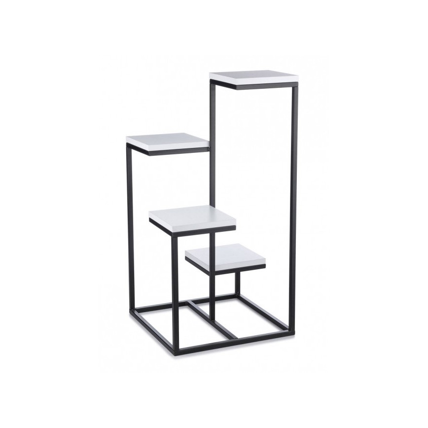 Stalak za cvijeće KASKADA 79x40 crna/bijela