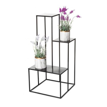 Stalak za cvijeće KASKADA 85x40 cm crni