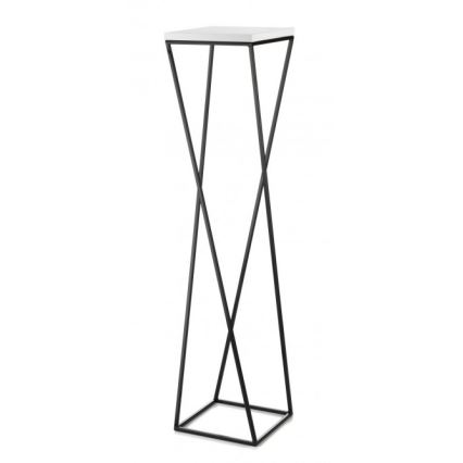 Stalak za cvijeće LOFT 100x24 cm crna/bijela