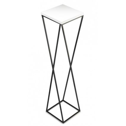 Stalak za cvijeće LOFT 100x24 cm crna/bijela