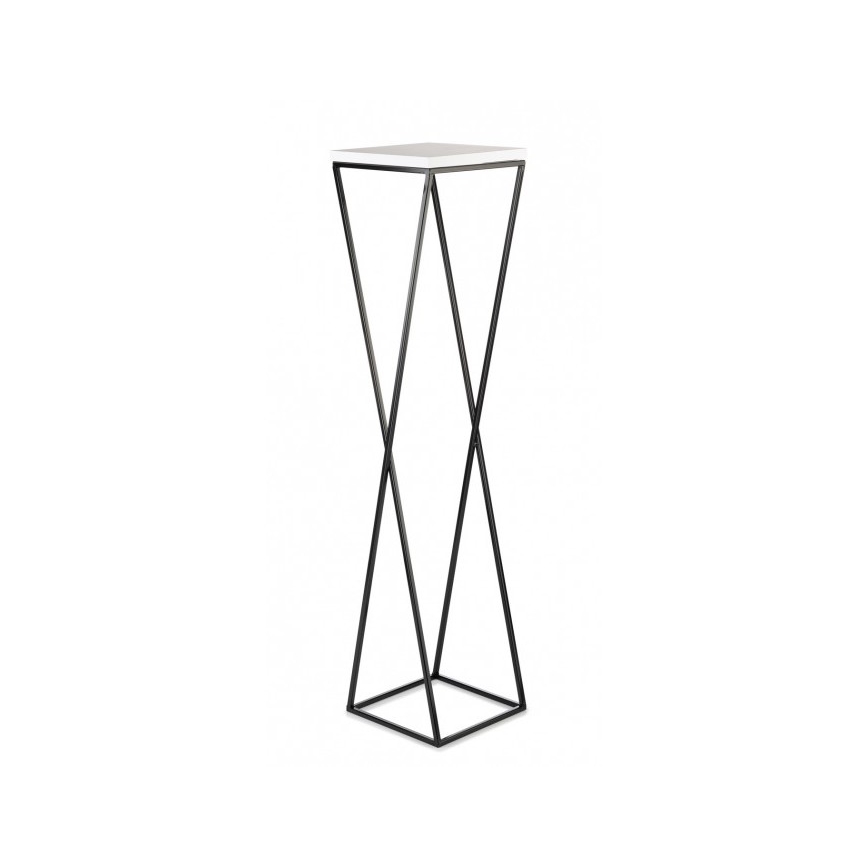 Stalak za cvijeće LOFT 100x24 cm crna/bijela