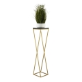 Stalak za cvijeće LOFT 100x24 cm zlatna/crna