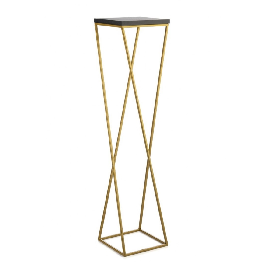 Stalak za cvijeće LOFT 100x24 cm zlatna/crna