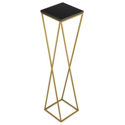 Stalak za cvijeće LOFT 100x24 cm zlatna/crna
