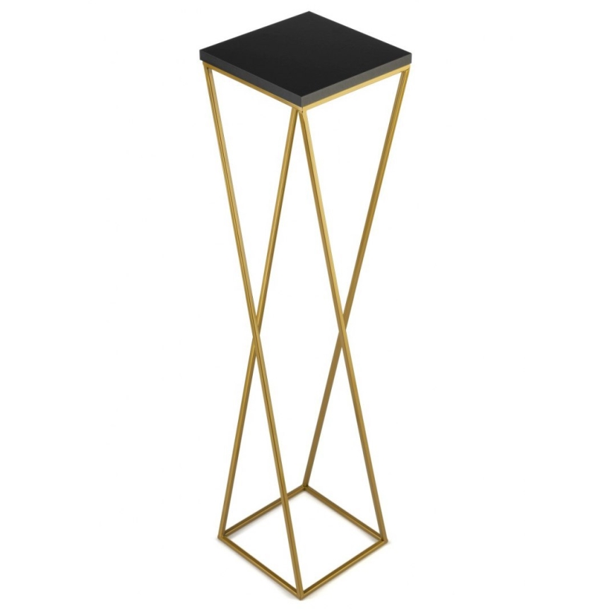 Stalak za cvijeće LOFT 100x24 cm zlatna/crna
