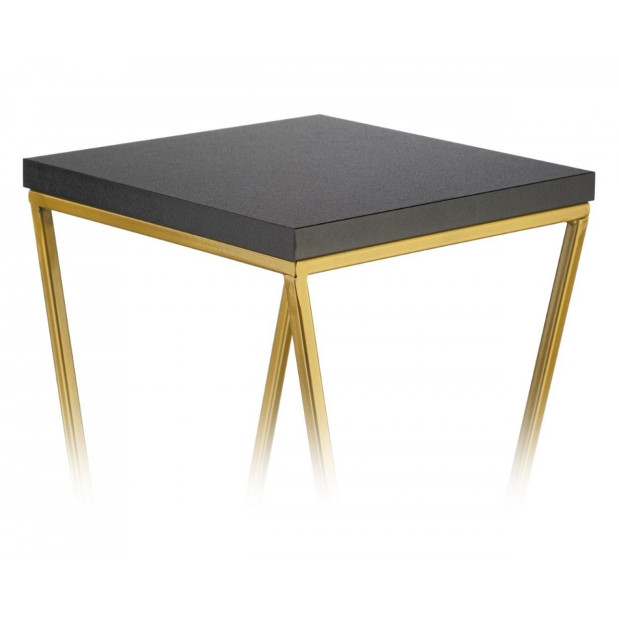 Stalak za cvijeće LOFT 100x24 cm zlatna/crna