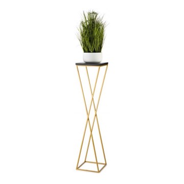 Stalak za cvijeće LOFT 100x24 cm zlatna/crna