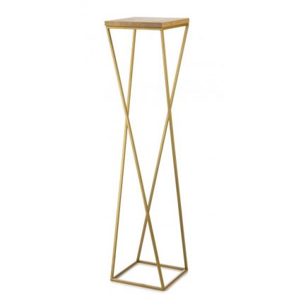 Stalak za cvijeće LOFT 100x24 cm zlatna/smeđa