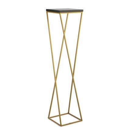 Stalak za cvijeće LOFT 100x24 cm zlatna/crna