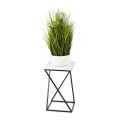 Stalak za cvijeće LOFT 40x24 cm crna/bijela