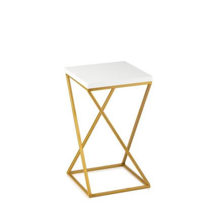 Stalak za cvijeće LOFT 40x24 cm zlatna/bijela