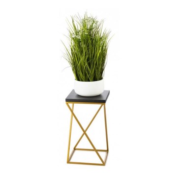 Stalak za cvijeće LOFT 40x24 cm zlatna/crna