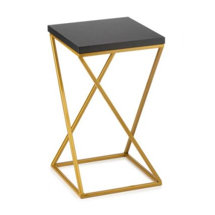 Stalak za cvijeće LOFT 40x24 cm zlatna/crna