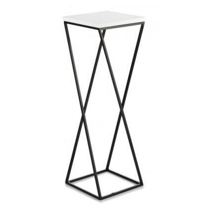 Stalak za cvijeće LOFT 70x24 cm crna/bijela