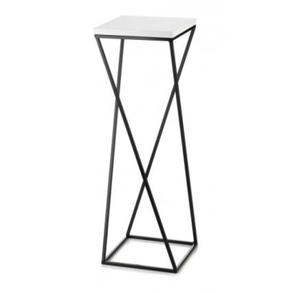 Stalak za cvijeće LOFT 70x24 cm crna/bijela