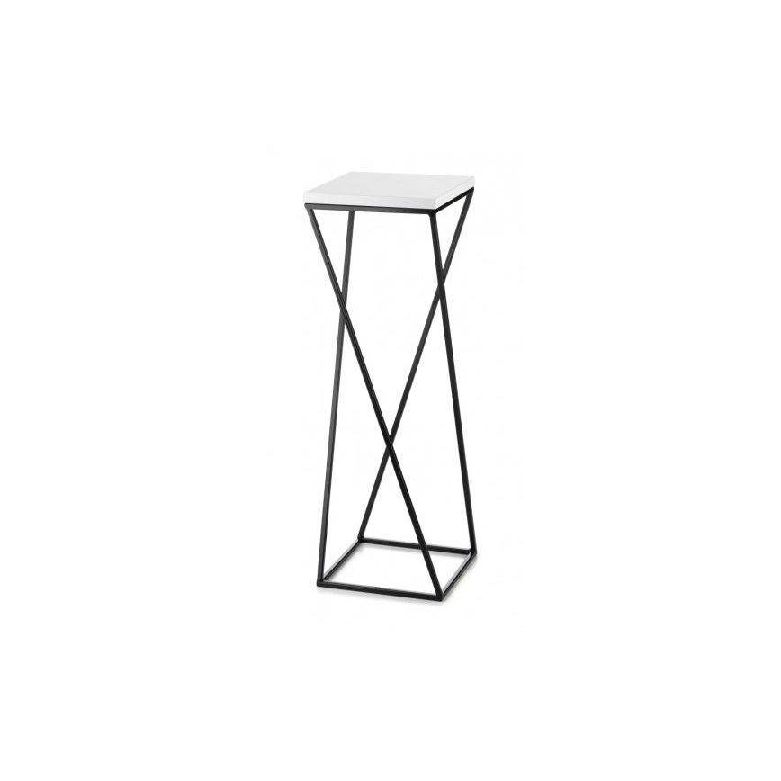 Stalak za cvijeće LOFT 70x24 cm crna/bijela