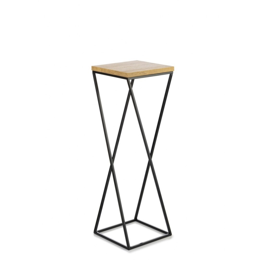 Stalak za cvijeće LOFT 70x24 cm crna/smeđa
