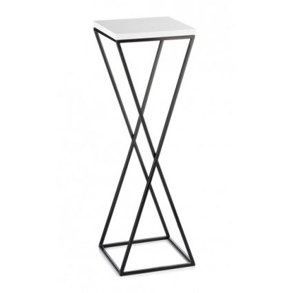 Stalak za cvijeće LOFT 70x24 cm crna/bijela