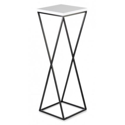 Stalak za cvijeće LOFT 70x24 cm crna/bijela