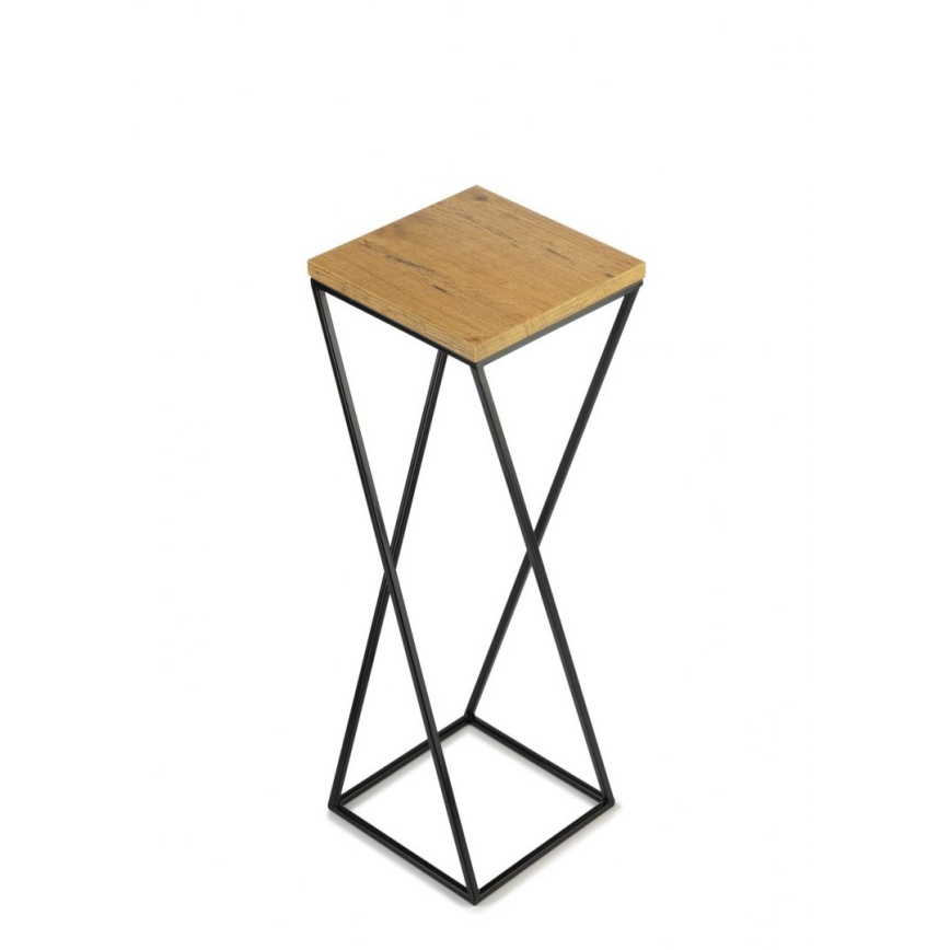 Stalak za cvijeće LOFT 70x24 cm crna/smeđa