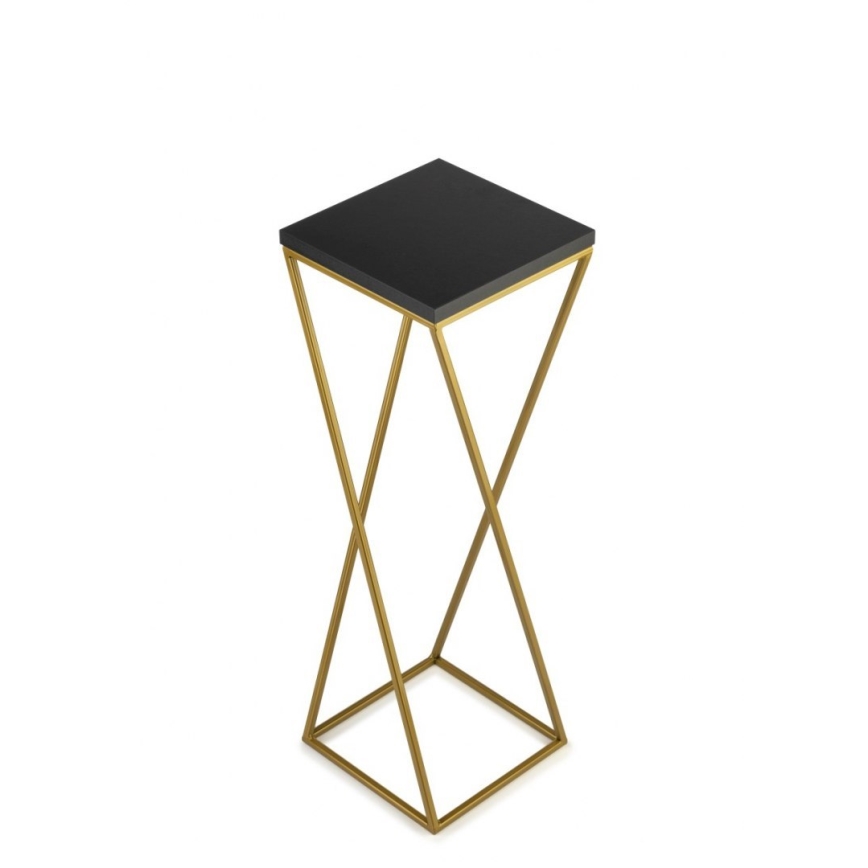 Stalak za cvijeće LOFT 70x24 cm zlatna/crna
