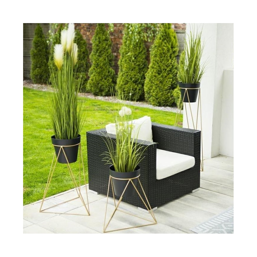 Stalak za cvjetni lonac TRIANGL 40x45 cm zlatna
