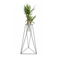 Stalak za cvjetni lonac TRIANGL 90x50 cm crni