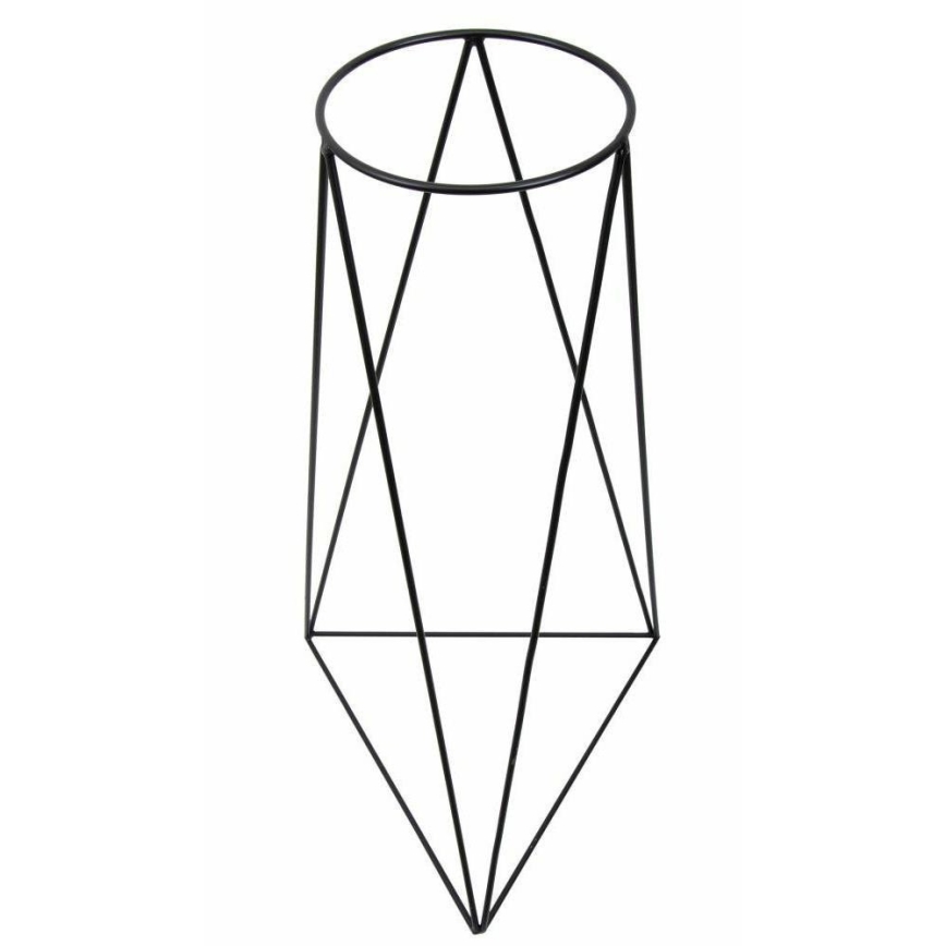 Stalak za cvjetni lonac TRIANGL 90x50 cm crni