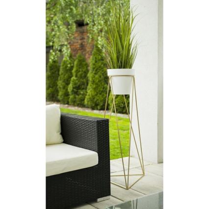 Stalak za cvjetni lonac TRIANGL 90x50 cm zlatna