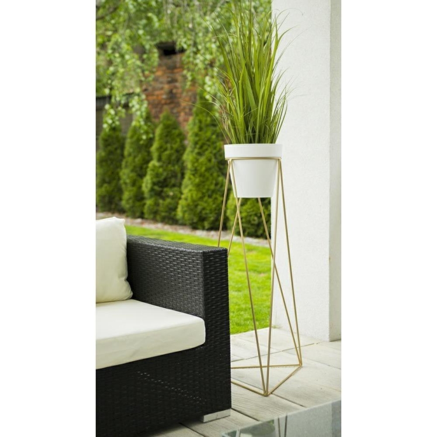 Stalak za cvjetni lonac TRIANGL 90x50 cm zlatna