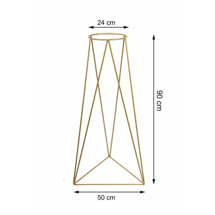Stalak za cvjetni lonac TRIANGL 90x50 cm zlatna