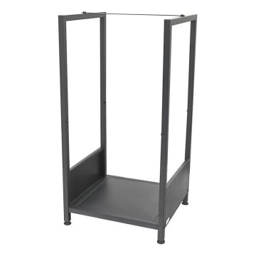 Stalak za drva 39x35x76 cm crni