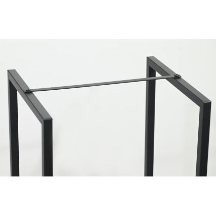 Stalak za drva 39x35x76 cm crni
