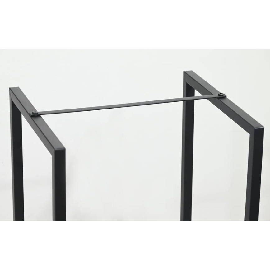 Stalak za drva 39x35x76 cm crni