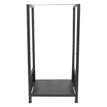 Stalak za drva 39x35x76 cm crni