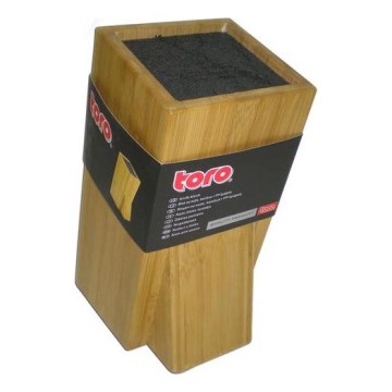 Stalak za noževe s flexi umetkom 23,8x11 cm bambus