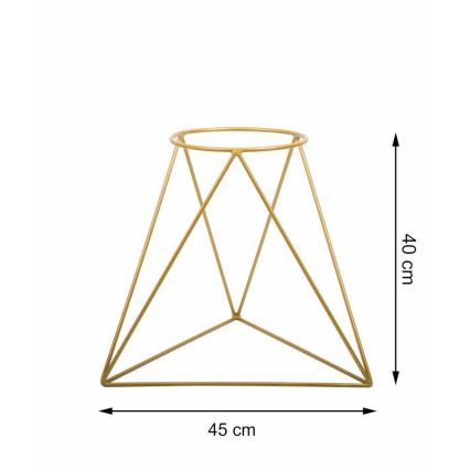 Stalak za posudu za cvijeće TRIANGL 40x45 cm zlatna