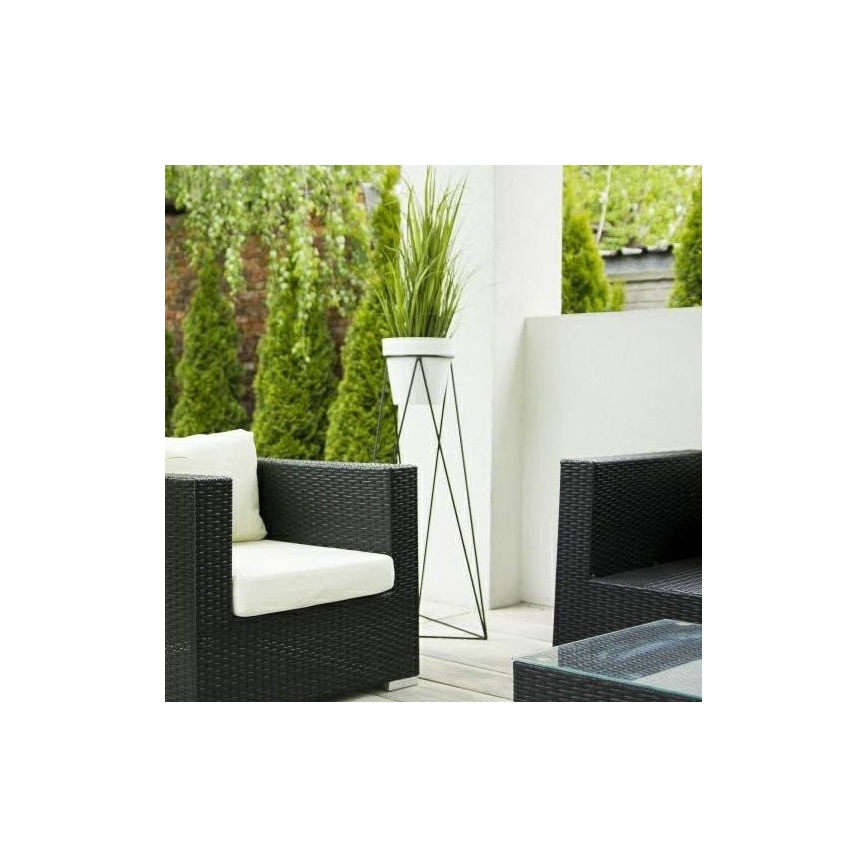Stalak za posudu za cvijeće TRIANGL 90x50 cm crna