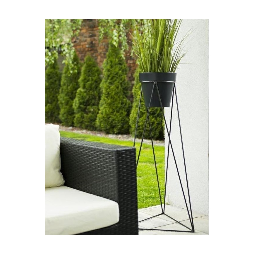 Stalak za posudu za cvijeće TRIANGL 90x50 cm crna
