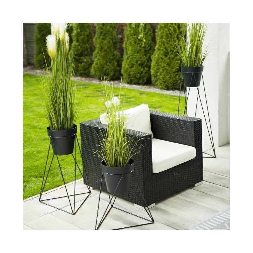 Stalak za posudu za cvijeće TRIANGL 90x50 cm crna